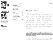 Tablet Screenshot of opendesignnow.org
